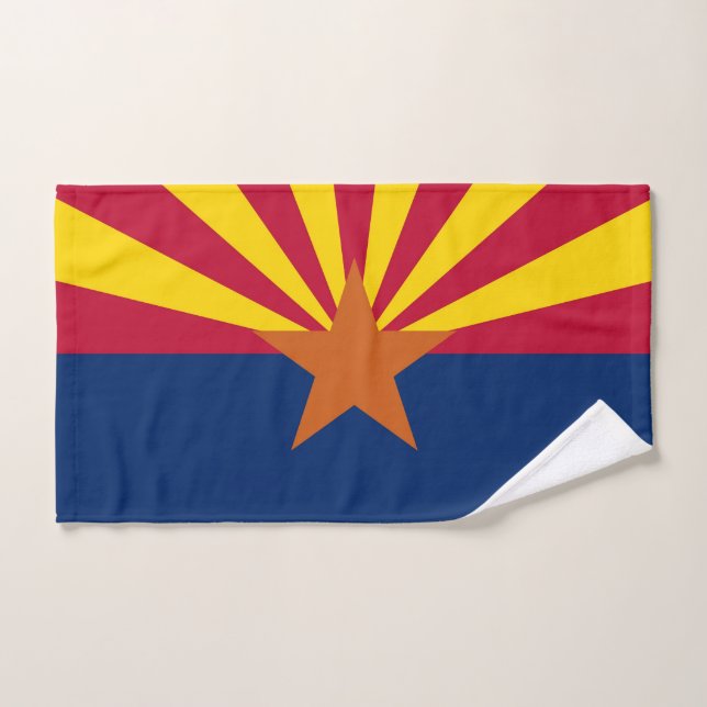 Handtuch mit Fahne von Arizona Staat, USA (Handtuch)