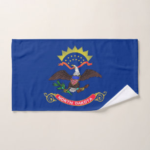 Handtuch mit Flag North Dakota Staat, USA