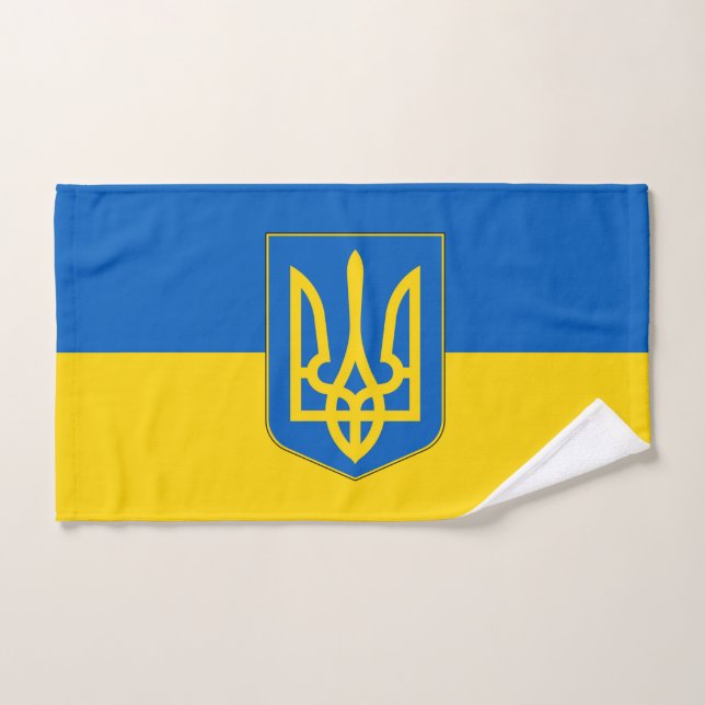 Handtuch mit Flagge in der Ukraine (Handtuch)