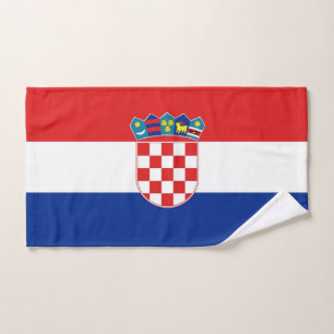 Handtuch mit Flagge von Kroatien