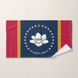 Handtuch mit Flagge von Mississippi, USA