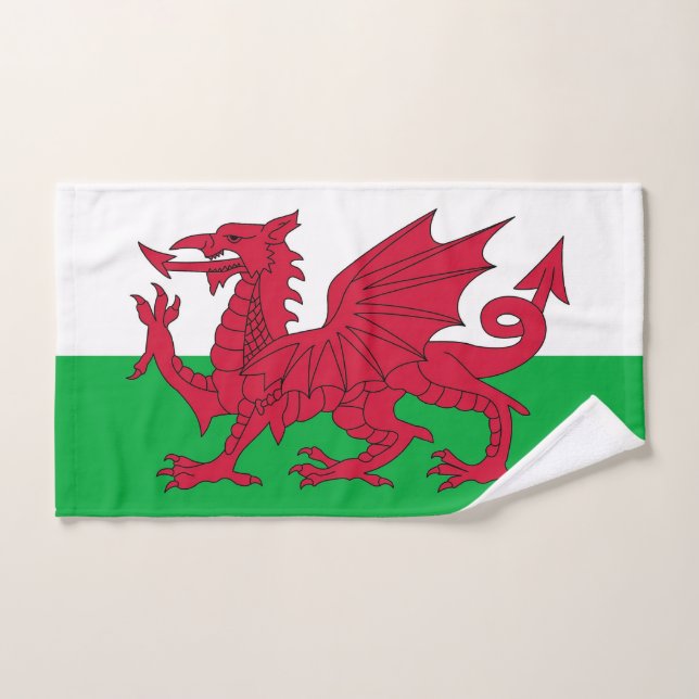 Handtuch mit Flagge von Wales, Vereinigtes Königre (Handtuch)