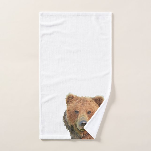 Handtuch mit Grizzlybär (Handtuch)