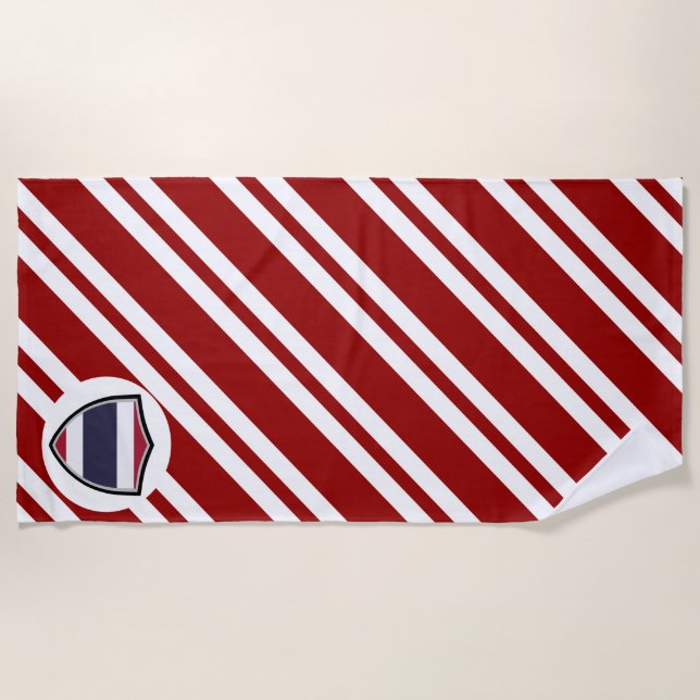 Handtuch mit thailändischer Flagge (Vorderseite)