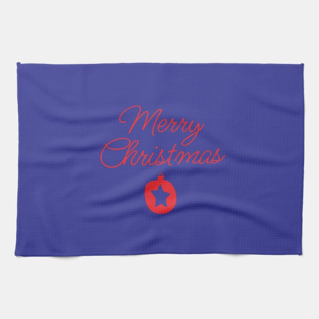 Handtuch mit Weihnachtsaufdruck (Horizontal)