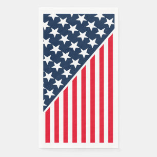 Handtuch-Patriotische Stars und Streifen Serviette