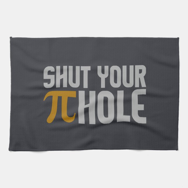 Handtuch "Pie (pi) Hole" (Horizontal)