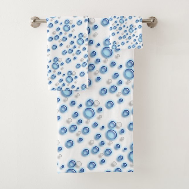 Handtuch Set - Blaue Blasen (Insitu)