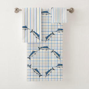 Handtuch Set - Blue Marlin Fischen