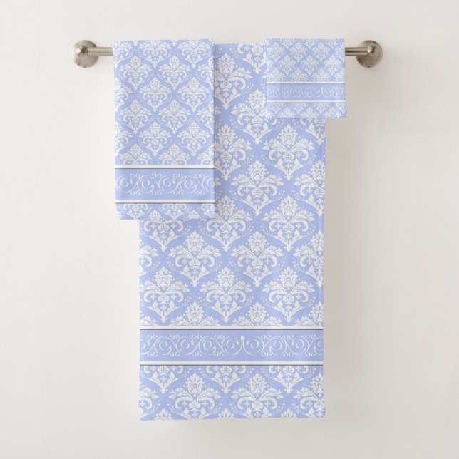 Handtuch Set - Wedgewood Blue Damask (Insitu)