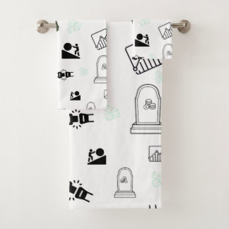 Handtuch zum Grind- und Gain-Bad | Money Art Badhandtuch Set