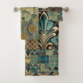 Handtuchdesign Set mit Art Deko