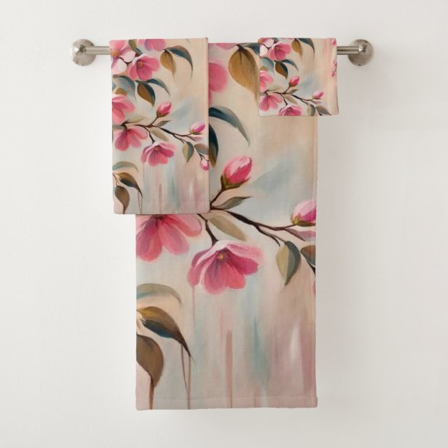 Handtücher für die Zweigstelle in rosa Beige (Insitu)