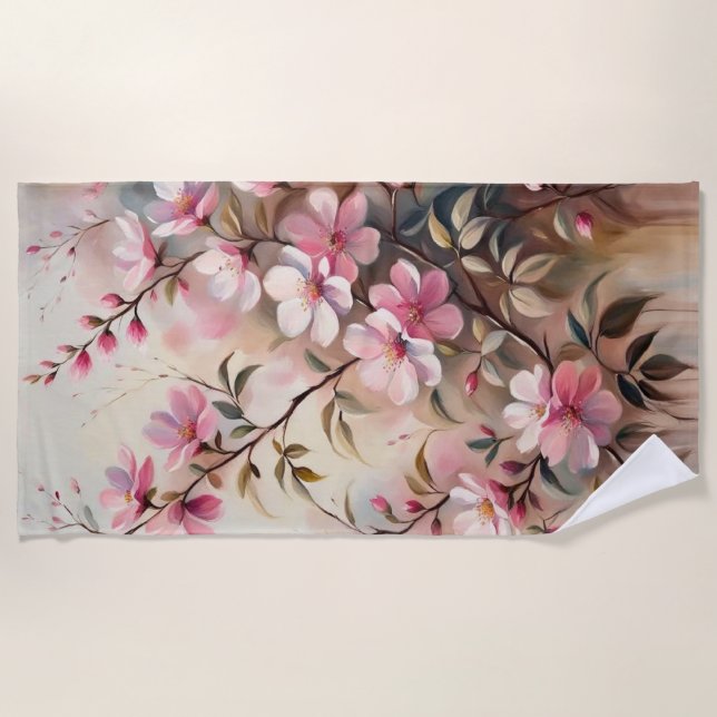 Handtücher für die Zweigstelle Pink Blossom (Vorderseite)
