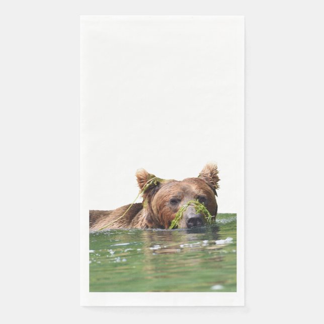 Handtücher für Grizzlybären Serviette (Vorderseite)