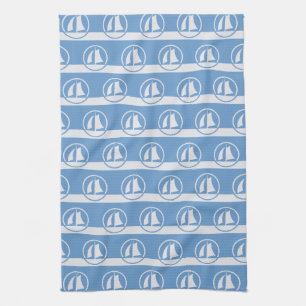 Handtücher für Sailboat-Muster nach Maß