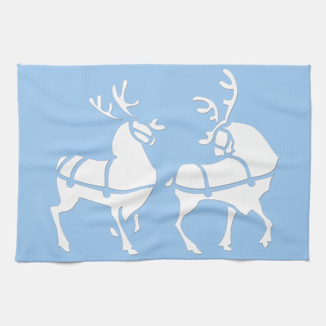 Handtücher für Weihnachten Rentier Handtuch Custom (Horizontal)