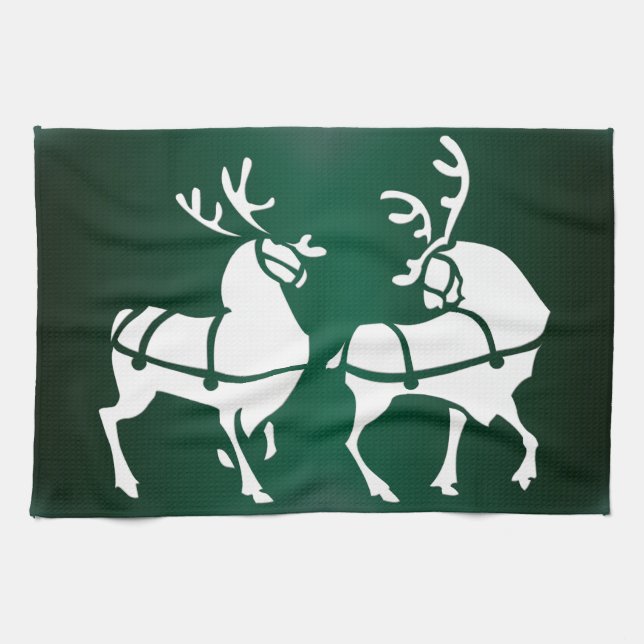Handtücher für Weihnachten Rentier Handtuch Custom (Horizontal)