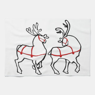 Handtücher für Weihnachten Rentier Handtuch Custom