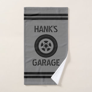 Handtuchgeschenk für Mechaniker in einer Garage Handtuch