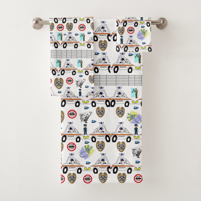 Handtuchhalter Sets Polizeiwagen (Insitu)