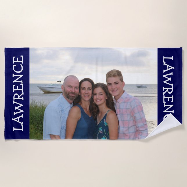 Handtuchsuchmaschine für Foto - personalisiertes G Strandtuch (Vorderseite)