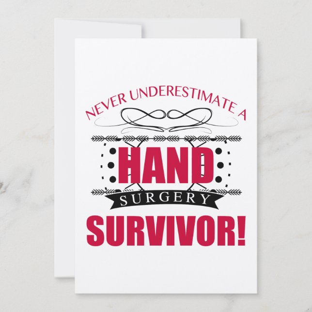 Handüberlebende Operation (Vorderseite)