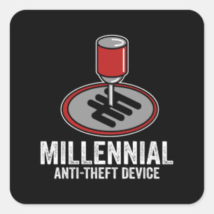 Handübertragungssystem Quadratischer Aufkleber