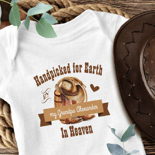 Handverlesen auf Erden im Himmel Baby Strampler