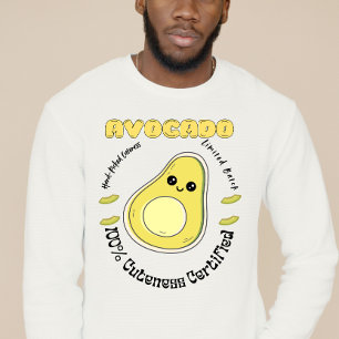 Handverlesenes Avocado-Frucht-Label Sweatshirt