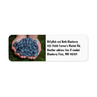 Handvoll frischer Blaubeeren