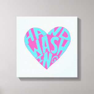 Handwaschanlage Leinwanddruck