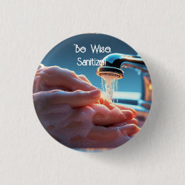 Handwäsche Rette Button-Abzeichen Button