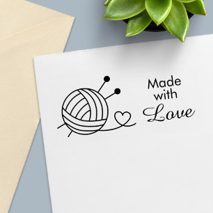 Handwerk aus Spinngarn - mit Liebe Permastempel
