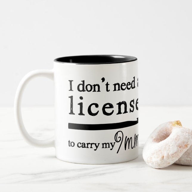 Handwerk der Häkelarbeit-Haken-Lizenz-9mm Zweifarbige Tasse (Mit Donut)