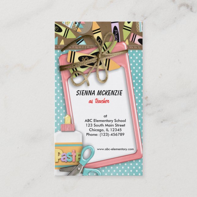 Handwerk Visitenkarte (Vorderseite)