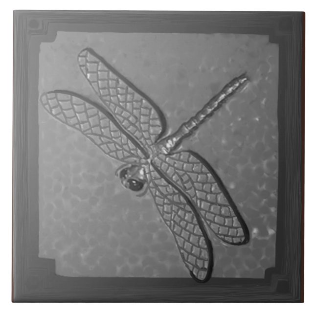 Handwerker Dragonfly Tile, Golden Fliese (Vorderseite)