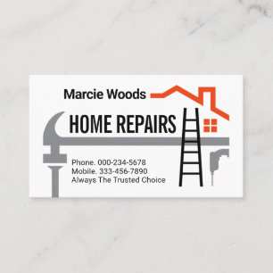 Handwerker Hammer Heimreparatur Reparaturservice Visitenkarte