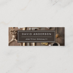 Handwerker Heimwerker Zimmerer Reparaturen Mini Visitenkarte