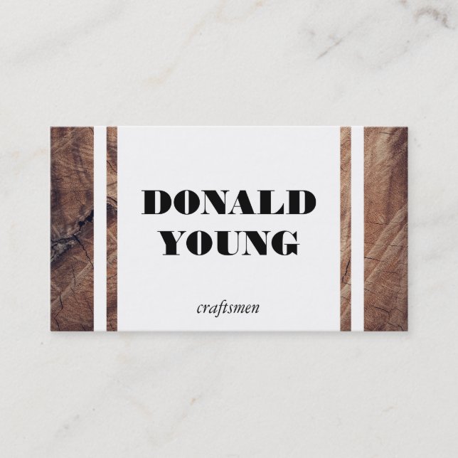 Handwerker | Holz III Visitenkarte (Vorderseite)