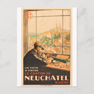 Handwerker in Neuchatel, Schweiz, Reise in die Ver Postkarte