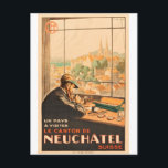 Handwerker in Neuchatel, Schweiz, Vintage-Reise Postkarte<br><div class="desc">Perfektes Bild für Ihr neues Druckdesign. Es könnte ein schönes Geschenk oder "letzte Touch" für die Dekoration von Zuhause sein.</div>