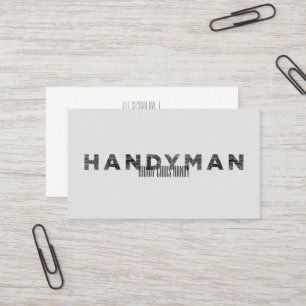 Handwerker [Letterpress-Stil] Visitenkarte