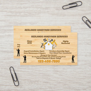 Handwerker-Promo individuell anpassen detailliert  Visitenkarte