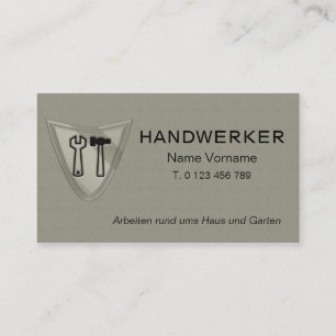 handwerker service visitenkarte