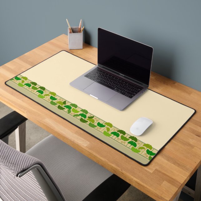 Handwerker Style Ginkgo Blätter Schreibtischunterlage (Büro 2)