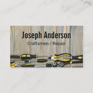 Handwerker   Tools   Workshop-Tabelle Visitenkarte