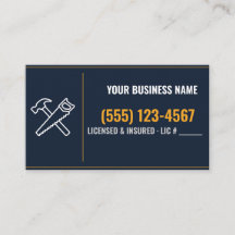Handwerker Visitenkarten, Benutzerdefinierter Name