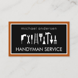 Handwerker Werkzeug Rahmen Hausreparatur Visitenkarte