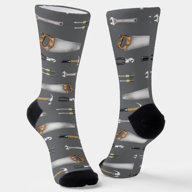 Handwerker Werkzeuge  Socken (Gewinkelt)
